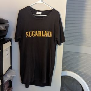 rhude sugarland oversized tee washed black size medium rare